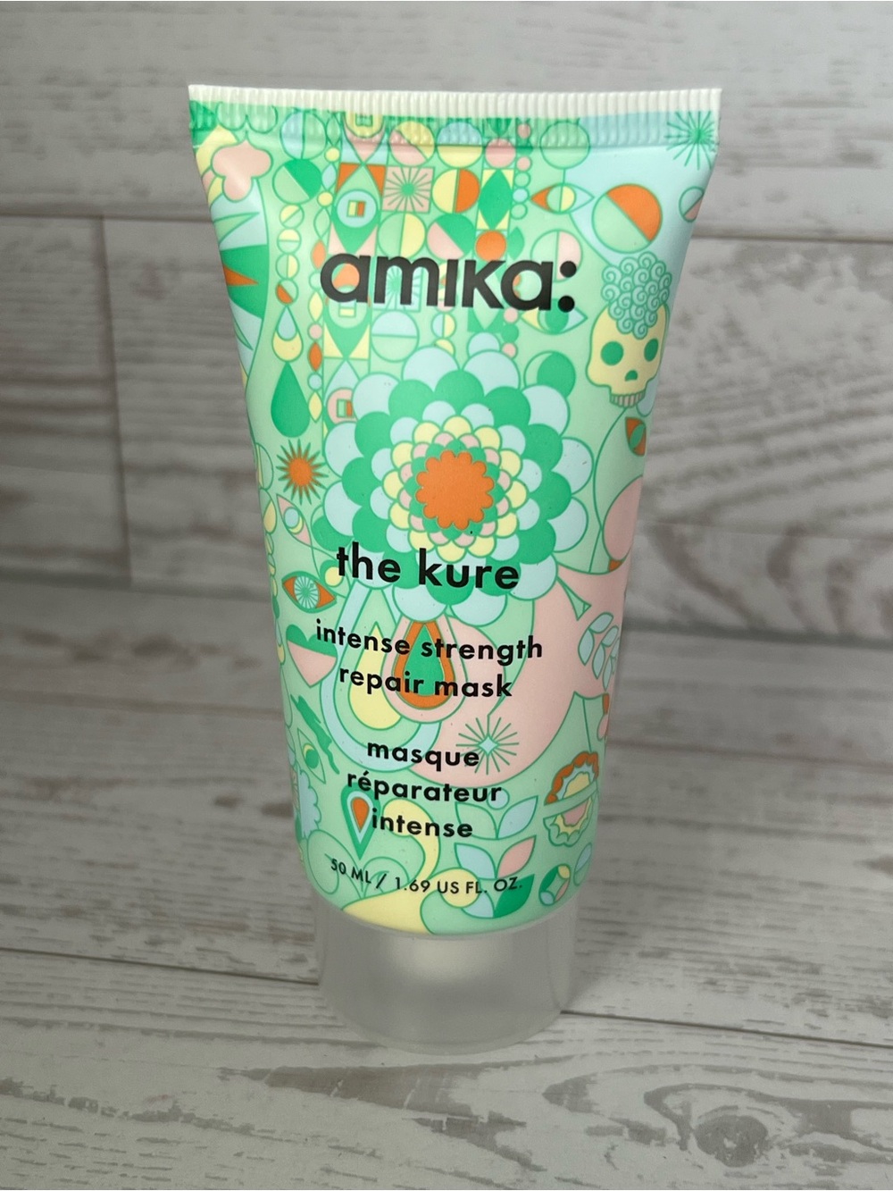 amika The Kure Intense Strength Repair Mask - 1.69 oz travel size
